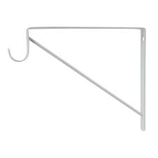 Everbilt 9 5 In X 11 In X 0 87 In Platinum Shelf And Rod Bracket Eh Wsthdus 340 The Home Depot Heavy Duty Shelf Brackets Storage Solutions Closet Shelf Brackets