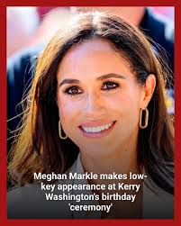Meghan Markle makes low-key appearance at Kerry Washington's birthday  'ceremony' https://bit.ly/3CxWSrp