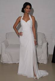 Places you might want to consider for dress rentals include borrowing magnolia, preownedweddingdresses.com, and rent the runway. Wedding Dress Photos Brides Com Davids Bridal Wedding Dresses Wedding Dress Chiffon Halter Top Wedding Dress