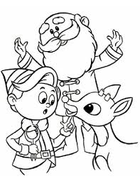 We are a new fan group of the 1998 rudolph movie!! Santa And Reindeer Coloring Pages For Kids Drawing With Crayons