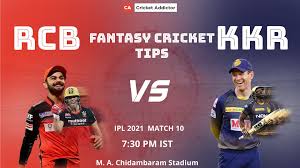 Ipl 2020, kkr vs rcb: Rcb Vs Kkr Dream11 Prediction Fantasy Cricket Tips Playing Xi Pitch Report Dream11 Team Injury Update Vivo Ipl 2021