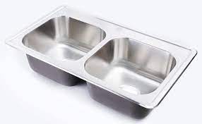 Moen kitchen sinks drop in composite. Zuhne 33x19 Kitchen Sink Drop In For Mobile Homes Stainless Steel Deep Double Bowl Amazon Com
