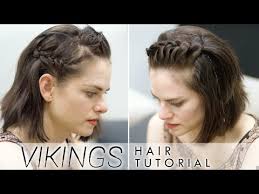 His hair is cut in a similar manner to our other vikings, but it's trimmed much more closely on top. Want To Get Viking Braids But Only Have Short Hair In This Tutorial Amy Bailey Queen Kwenthrith On Vik Viking Hair Short Hair Tutorial Braids For Short Hair