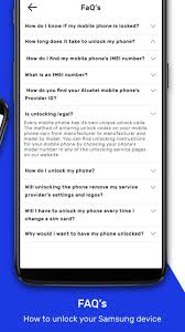The imei assigned to your smartphone can be used to unlock your alcatel 1 device through our unlocking tool. Free Sim Network Unlock Code For Samsung Phones For Android Apk Download