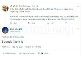 2021 is expected to be a huge year for penny stocks. Cryptocurrency Sleuths Point To Robinhood As Dogecoin Whale The Economic Times