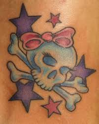 Star Tattoo Designs The Body Is A Canvas Girly Skull Tattoos Skull Girl Tattoo Star Tattoo Designs