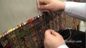 Halı, kilim veya bez dokunan tezgah. Hereke Ipek Hali Dokuma Dugum Atma Teknigi Youtube