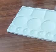 Art Paint Plastic Drawing Tray Color Palette White Watercolor - Buy Drawing  Tray