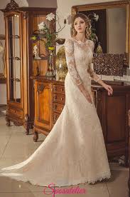 Abito da sposa mod 1869214 abito da sposa ricamato, abito da sposa principesco. Abiti Da Sposa In Pizzo Chantilly Con Maniche Lunghe Economici Onlinesposatelier
