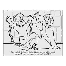 Paul And Silas Coloring Sheet Paul And Silas Sunday School Coloring Sheets Paul S Missionary Journeys