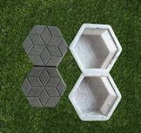 Zigzag Concrete Rubber Block Mould Plastic Brick Cement Floor Tile Paver  Molds