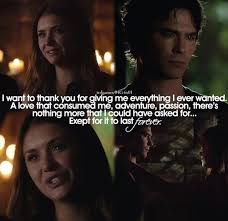 Stefan salvatore damon salvatore bonnie bennett caroline forbes katherine pierce mystic falls nina dobrev paul wesley ian somerhalder kat graham. Fantastic Vampire Diaries Quotes 24 Vampire Diaries Quotes Vampire Diaries Memes Vampire Diaries Funny