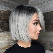 Black And Grey Ombre Hair Bob Details About Fashion Medium Straight Capless Bob Style Black Ombre Grey Wig Hair For Women Grey Ombre Hair Thick Hair Styles Blonde Bob Haircut