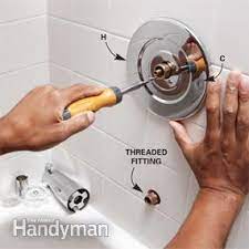 Replacing your shower costs $1,200 to $6,350, including removal of cost to install shower plumbing. Bathroom Ideas Replace Tub And Shower Faucet Trim Diy