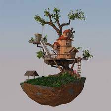 All from our global community of graphic designers. Toon Tree House Environment Tree House House 3d Model 3d Tree