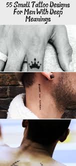 Každý tatér má svoj vlastný a osobitný štýl. 55 Kleine Tattoo Designs Fur Manner Mit Tiefer Bedeutung Tattoos Kleine 55 Kleine Tatto Tattoo Designs Men Small Tattoo Designs Tattoos With Meaning