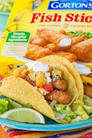 Add some of the cabbage pantry slaw cabbage pantry slaw: Chili Lime Fish Stick Tacos With Mango Avocado Salsa An Easy Fish Taco Recipe With A Trick To Jaz Recipes With Fish Sticks Fish Stick Taco Recipe Fish Sticks
