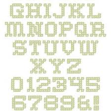 Wether you keep the academic blue and red, or get wild and use a mix of colours, this alphabet is the perfect setpember project. Machine Embroidery Designs Vintage Cross Stitch Look Font Set