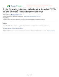 Red kidney beans davin.cfc 3yrs contact supplier. Pdf Social Distancing Intentions To Reduce The Spread Of Covid 19 The Extended Theory Of Planned Behavior
