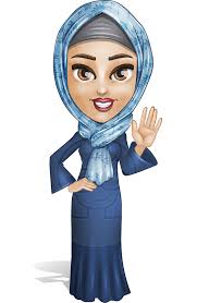 Woman face constructor, avatar of african american female character creation dark skin heads, hairstyle, nose, eyes with eyebrows and lips. Young Islamic Woman Cartoon Vector Character Graphicmama Girl Cartoon Characters Cartoons Vector Vector Character
