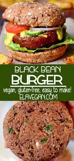 Vegan Black Bean Burger In 2020 Vegan Black Bean Burger Easy Veggie Burger Veggie Burgers Recipe