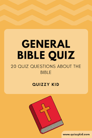 Fun bible trivia questions 1. General Bible Questions For Kids Quizzy Kid