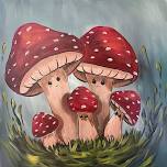 Happy Mushrooms - Tipsy Brush Painting Party!