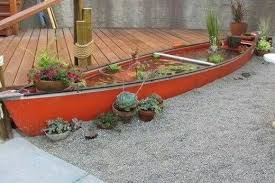 Teich Boot Wasser Im Garten Garten Hintergarten