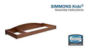Simmons kids monterey 7 drawer dresser (rustic gray) 1 offer from $649.99. Simmons Kids Changing Top Assembly Video Youtube