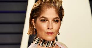 selma blair shaves her head with son