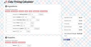 Are You Charging Too Little For Your Homemade Cakes Cake Pricing Calculator Homemade Cakes Cake Pricing