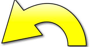 Action Arrow Yellow Left Arrow Sticker Sign Symbols