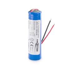 A battery net weight of 280g, a small battery size;56x38x70(mm) , nominal capacity and voltage of 4ah, and 11.1v and a charge temperature. Ansmann Cell Pack Solutions