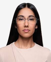 Aron Rectangle Black Glasses for Men