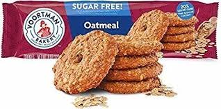 Paleo coconut dark chocolate chip cookies on a cooling rack. Sugar Free Oatmeal Cookies Voortman 8 Oz