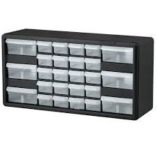 Akro Mils 26 Compartment Small Parts Organizer Cabinet 10126 The Home Depot Plastic Storage Cabinets Small Parts Storage Small Parts Organizer