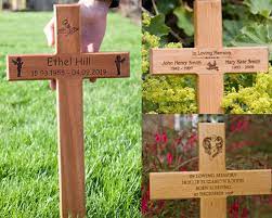 Design, designed for web and app. Wooden Memorial Crosses Corian Grave Cross Uk Memorials