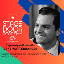 Jake Wattenbarger is grateful to be back as a director for Stagedoor  Academy! He took a 3 year hiatus due to Covid-19, and during that time he  moved to California State University