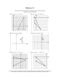 Dilations Old Version Cc Geometry Worksheet Geometry Worksheets Word Problem Worksheets Worksheets