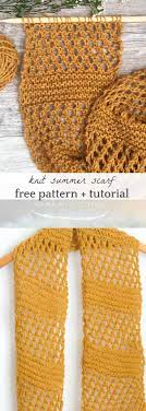 So here's a thin and lightweight scarf that's just right for the season. Honeycombs Summer Easy Scarf Knitting Pattern Mama In A Stitch