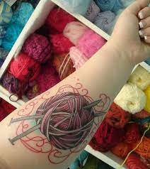 So Swollen Yarn Tattoo Knitting Tattoo Sewing Tattoos
