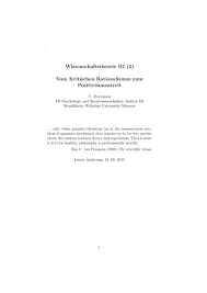 Infiniter regress jede aussage, die p begründet, muss wiederum begründet werden. Wissenschaftstheorie Iii 2 A Vom Kritischen Mortensen