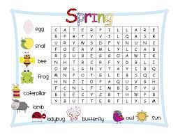 Word Search Puzzles For Kids Printable Spring Words Spring Worksheet Spring Word Search