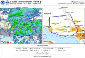 A deep, persistently rotating updraft. Nws Los Angeles On Twitter Severe Thunderstorm Warning In Effect Until 1 30 Pm For Ne Ventura And Nw Los Angeles Counties Cawx Larain Https T Co Cohqkhqare