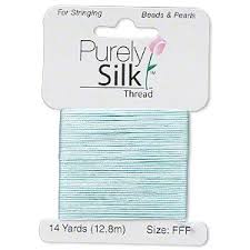 Thread Purely Silk Turquoise Blue Size Ff Sold Per 16