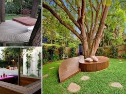 Après avoir creusé un trou assez profond pour l'ensemble des racines, supprimer celles qui sont cassées ou trop longues à puis recouvrez de terre en tassant autour des racines. 14 Idees Creatives Pour Habiller Votre Arbre De Jardin Avec Un Banc