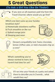 86 question wordsmatch the questions and answers.! Guide To Successful Tinder Conversations 9 Real Examples