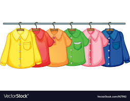 Clothes Hanging Vector Image On Vectorstock Islamic Kids Activities Vector Free Clothes Illustration