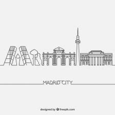 Footage recorded from casa de campo (biggest natural park in madrid city).sorry for the no stabilitation of the recording but i decided to do this video out. Free Vector Skyline Of Madrid