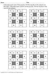 Free Printable Math Puzzles Fun Math Worksheets 1st Grade Math Games Maths Puzzles